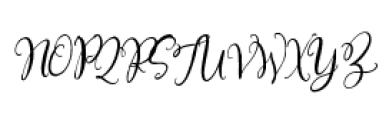 The Mercantile Italic Font UPPERCASE