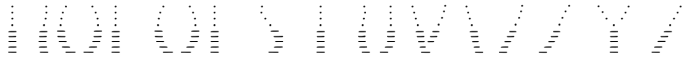 The Salvador Dotted-Line Regular Font UPPERCASE