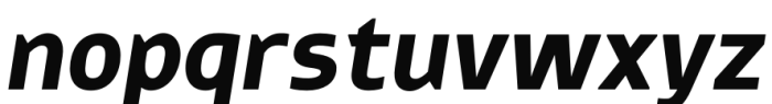 Thrifty Bold Italic Font LOWERCASE