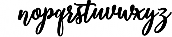 Thatcher script Font LOWERCASE