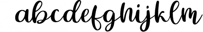 Thaytea - Handwritten Script Font Font LOWERCASE