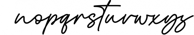 The Billion - Signature Font 1 Font LOWERCASE