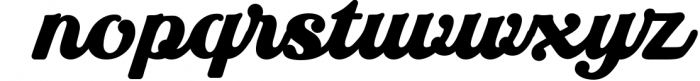 The Blagious Bold Script Font LOWERCASE