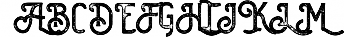The Brewski - Textured Typeface Font UPPERCASE