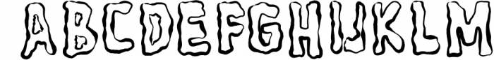 The Flesh - Horror Spooky Font Font UPPERCASE