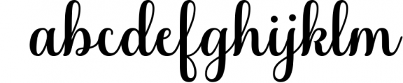 The Glisten Script Font LOWERCASE