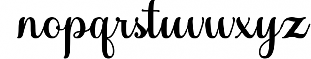 The Glisten Script Font LOWERCASE