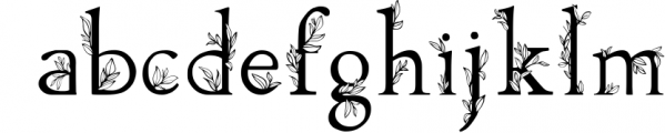 The Golden Leaves Font LOWERCASE
