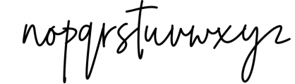 The Gwathmey Signature Script Font LOWERCASE