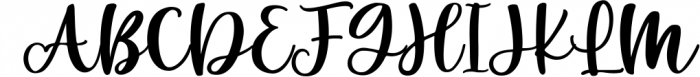 The Madelin - Handwritten Script Font Font UPPERCASE