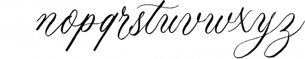 The Marydate - Organic Calligraphy 1 Font LOWERCASE
