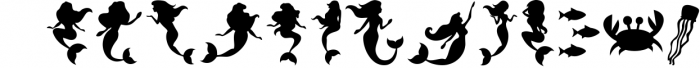 The Mermaid Story Font Duo & Extras Font LOWERCASE