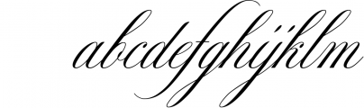 The Mozart Script 15 Font LOWERCASE