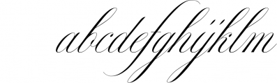 The Mozart Script 7 Font LOWERCASE