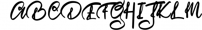 The Vignature Handstylish Font Font UPPERCASE