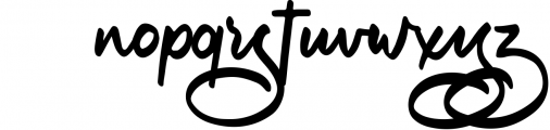 The Vignature Handstylish Font Font LOWERCASE