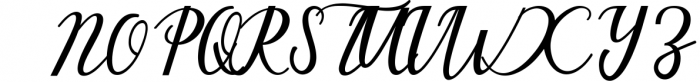 The rose script Font UPPERCASE