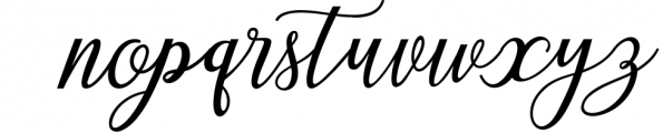 The rose script Font LOWERCASE