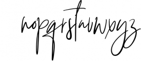 Themysion Signature Handwriting Font LOWERCASE