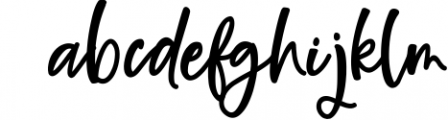 Theos, a handwritten script font Font LOWERCASE