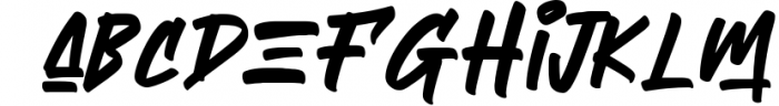 Therhog Graffiti Brush 1 Font LOWERCASE