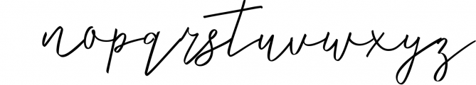 Thesla Script Font LOWERCASE