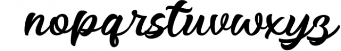 Thiery Script - Bold Font 1 Font LOWERCASE