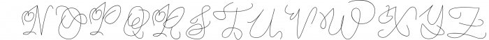 Thin Monogram Font Font UPPERCASE