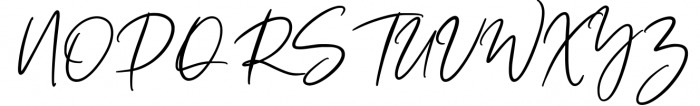 Thransty Handwritten Script Font UPPERCASE
