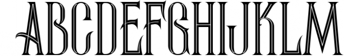 Thunder Typeface 3 Font LOWERCASE