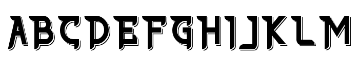 THE AFFORD DEMO Shadow Font UPPERCASE