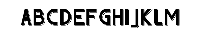 THE AFFORD DEMO Shadow Font LOWERCASE