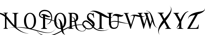 THE ALISTAREN BETA Font UPPERCASE