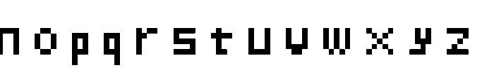 THE CALL (an official android game font) Regular Font LOWERCASE