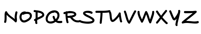 THE HANDWRITTEN FONT Font UPPERCASE