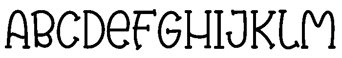 THE MONSTOR Font UPPERCASE