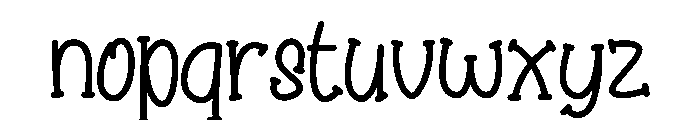 THE MONSTOR Font LOWERCASE