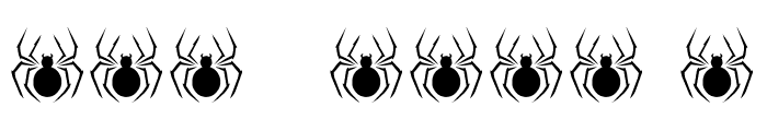 THE SPIDERS WEBFONT Font OTHER CHARS