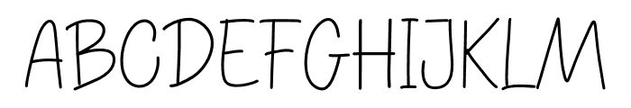THIN NIGHT Font UPPERCASE