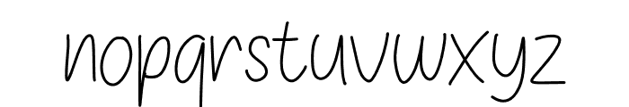 THIN NIGHT Font LOWERCASE