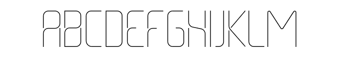THIN Font UPPERCASE
