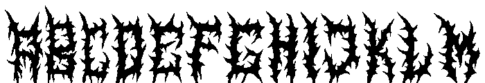 THORNED Font UPPERCASE