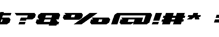 THROTTLE Font OTHER CHARS