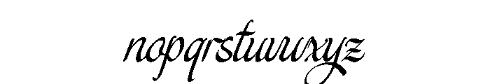 Th eBride in Hacienda Font LOWERCASE