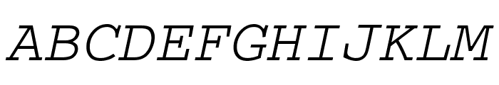 Thabit-Oblique Oblique Font UPPERCASE