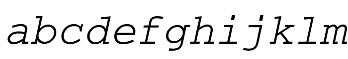 Thabit-Oblique Oblique Font LOWERCASE