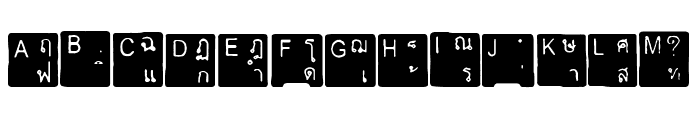Thai Keyboard FONT