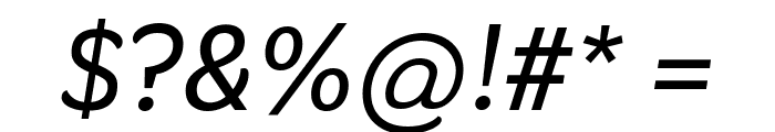 Thasadith Bold Italic Font OTHER CHARS
