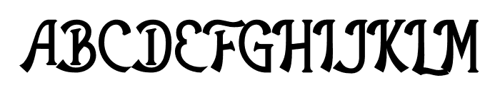 The Antique Font UPPERCASE