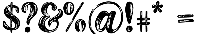The Artisan Marker Serif Regular Font OTHER CHARS